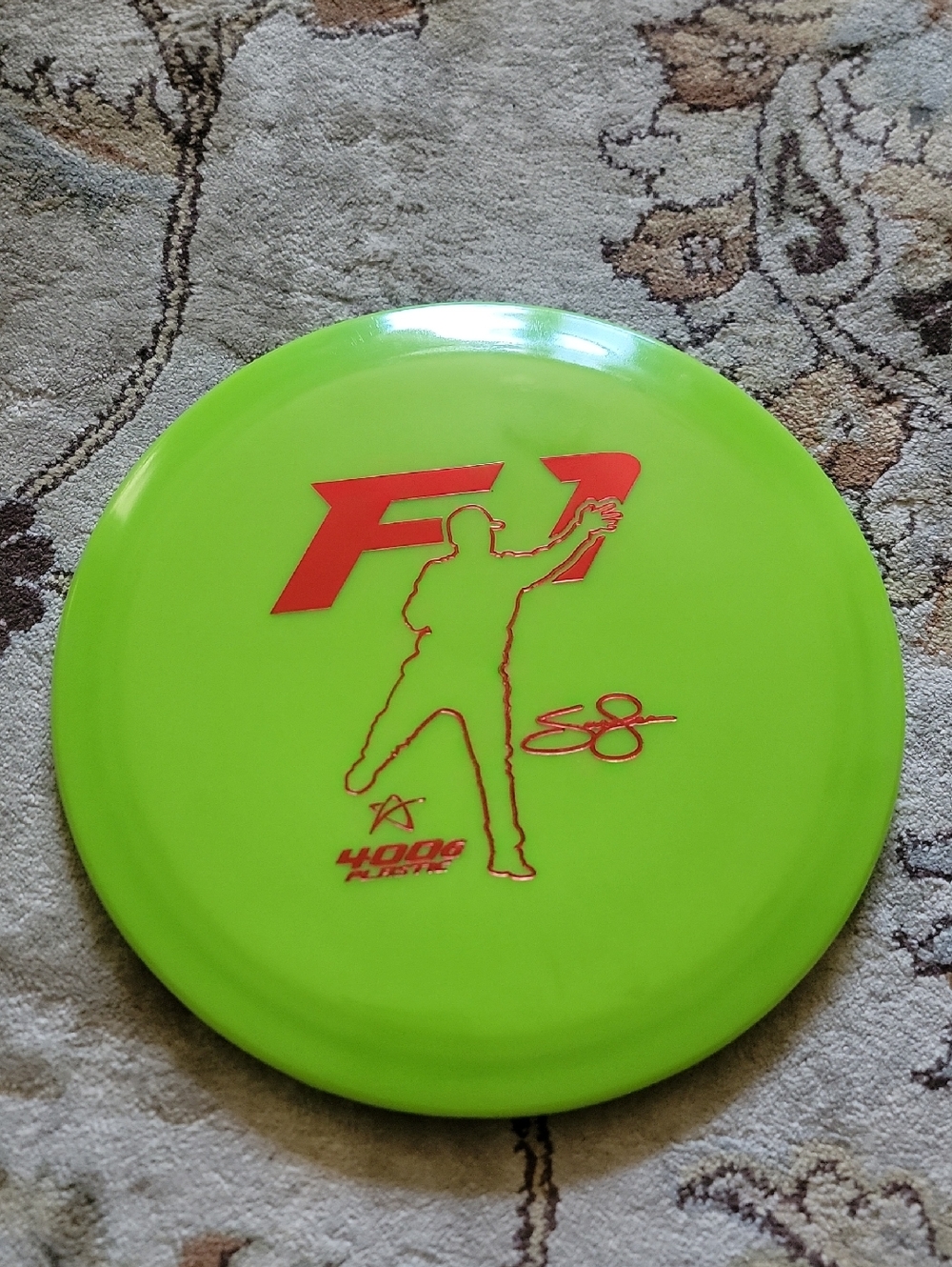 NEW Prodigy F1 Fairway 400G Signature Disc Neon Green w/ Red Foil 175 grams LE